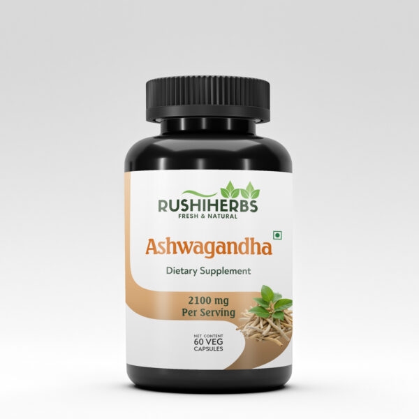 Rushi Herbs , Ashwagandha , Dietary Suppalement , 2100 mg