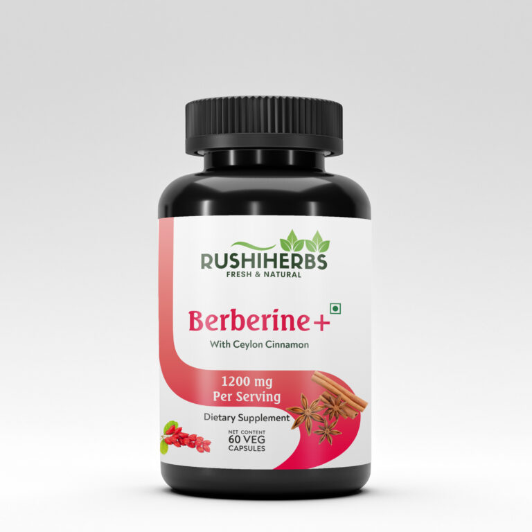 Rushi Herbs Berberine HCl 1200mg with Ceylon Cinnamon
