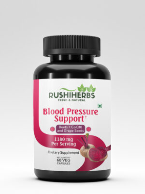 Rushi Herbs , Blood Pressure Support + , Beets + CoQ10 and Grape Seeds , 1180 mg