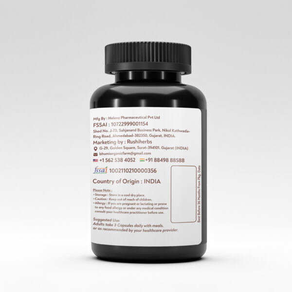 Rushi Herbs Turmeric & Ginger Capsules – 2400 mg | 60 Vegan Capsules