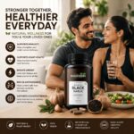 Rushi Herbs Fermented Black Garlic Capsules - 1000mg - 60 Vegan Capsules