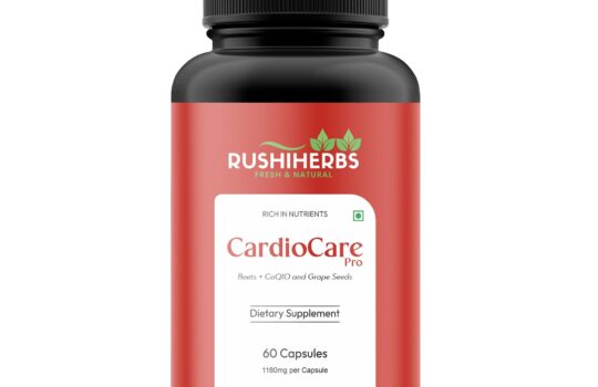Rushi Herbs CardioCare Pro - Beetroot, Grape Seed & CoQ10