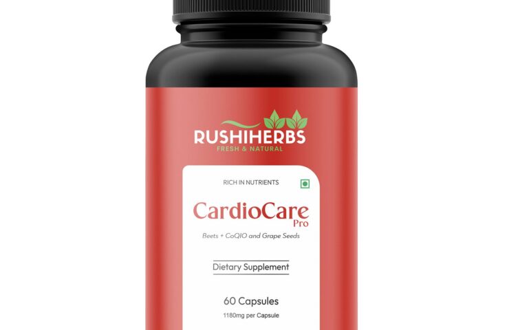 Rushi Herbs CardioCare Pro - Beetroot, Grape Seed & CoQ10