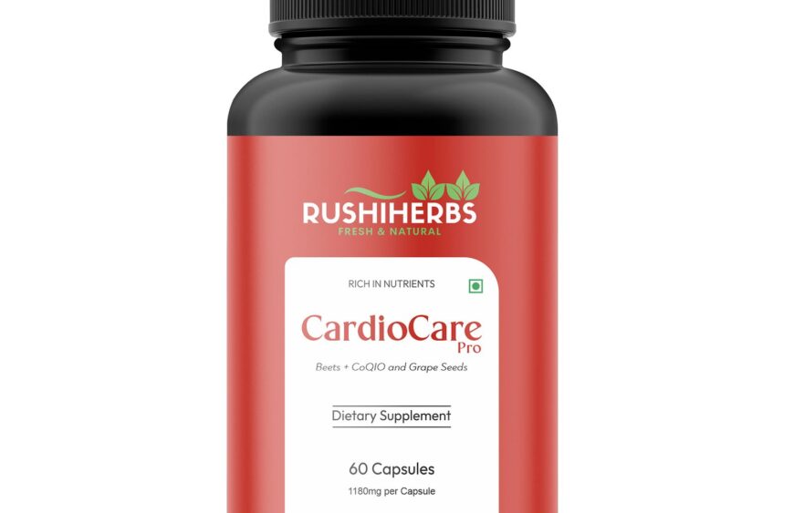 Rushi Herbs CardioCare Pro - Beetroot, Grape Seed & CoQ10