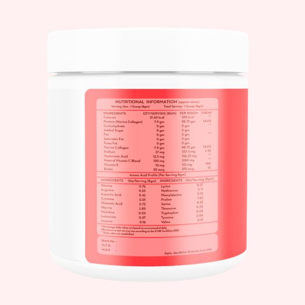 Rushi Herbs Beauty Collagen Blend - Japanese Marine Collagen with Glutathione & Hyaluronic Acid - Mixed Berry 200g
