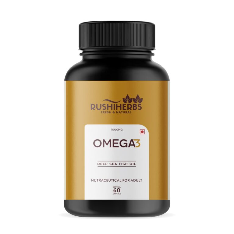 Rushi Herbs Omega-3 Fish Oil 1000mg, 60 softgels