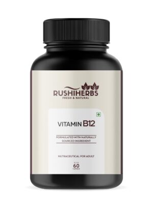 Rushi Herbs Vitamin B12 Methylcobalamin 1000mcg - 60 Veg Capsules