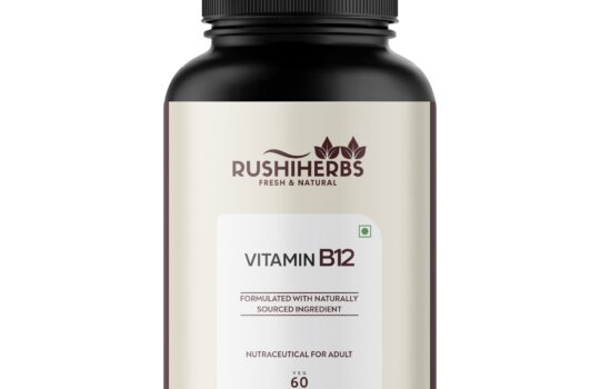 Rushi Herbs Vitamin B12 Methylcobalamin 1000mcg, 60 veg capsules